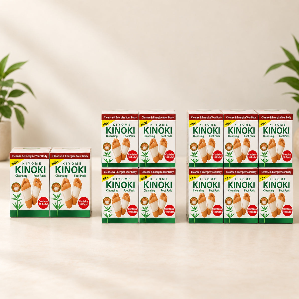 Paketat Kinoki: 2, 4 dhe 6 kuti