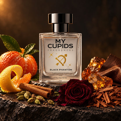 Notat e Black Phantom: limon, mandarinë, kanellë, kardamom, trëndafil, ambër, lëkurë, sandal